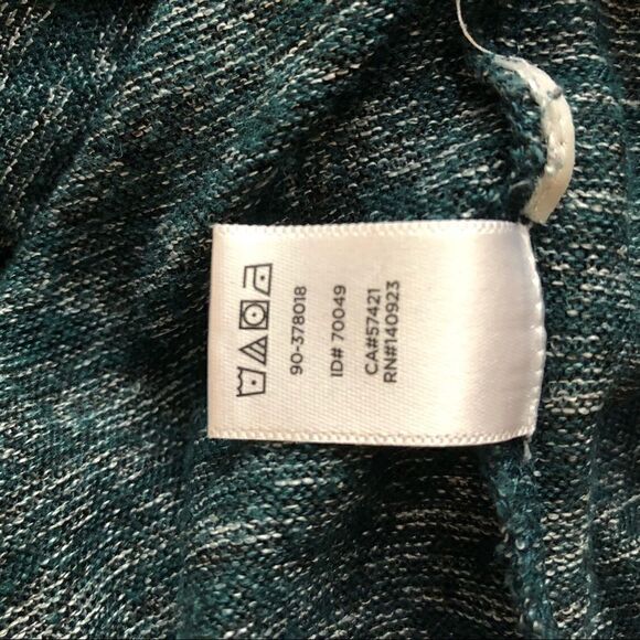 Lou & Grey S Teal Burnout Tank Relaxed Drop Waist Sleeveless Comfort Dress - Picture 8 of 9
